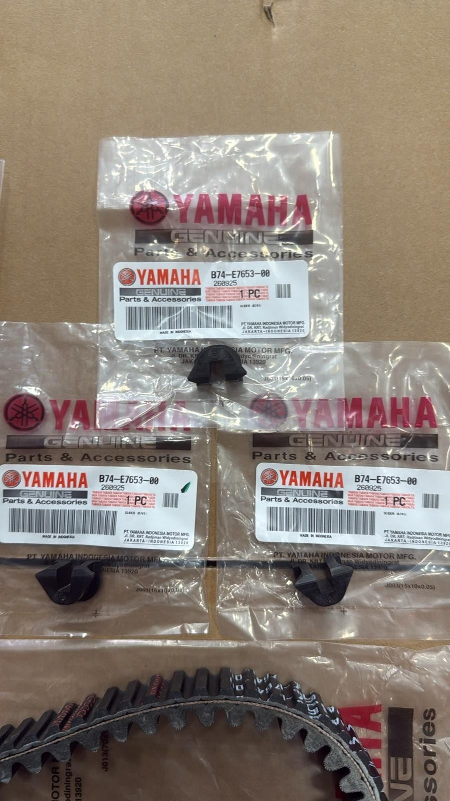 Genuine Yamaha XMAX 250/300cc & Tricity 300 2017-2025 Kit Belt/Rollers/Sliders