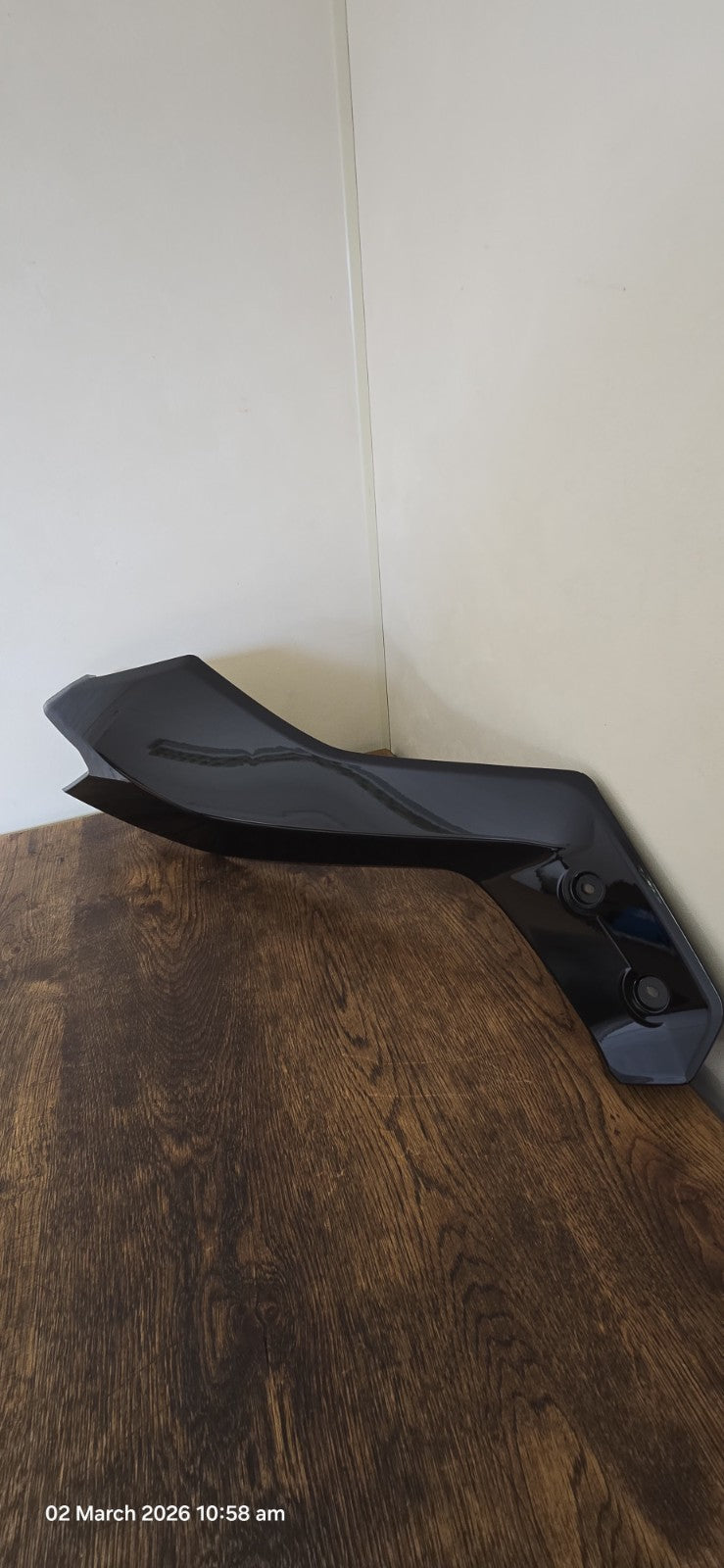 YAMAHA NMAX 125 V3 LEFT SIDE COVER PANEL FAIRING BLACK GLOSS 2025