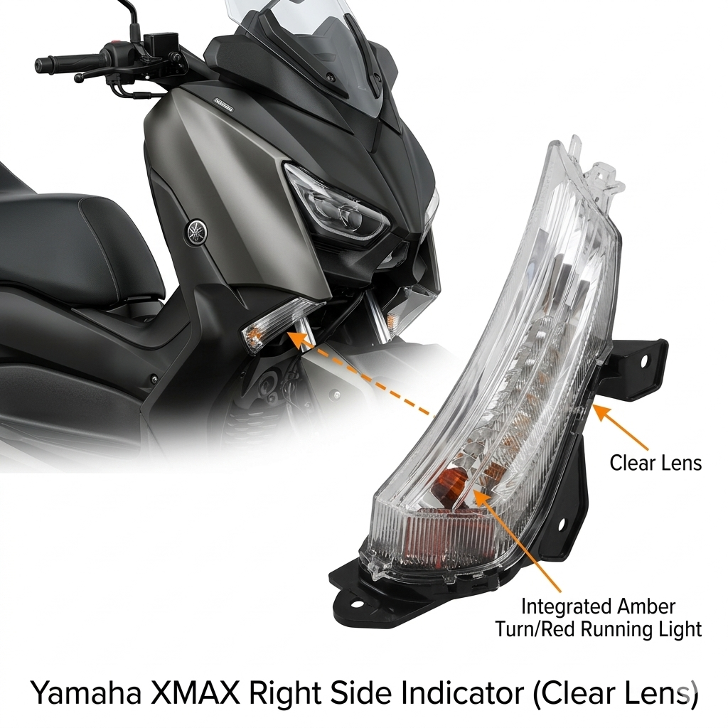 Genuine Yamaha XMAX 300 Front Right Indicator - B74-H3320-01
