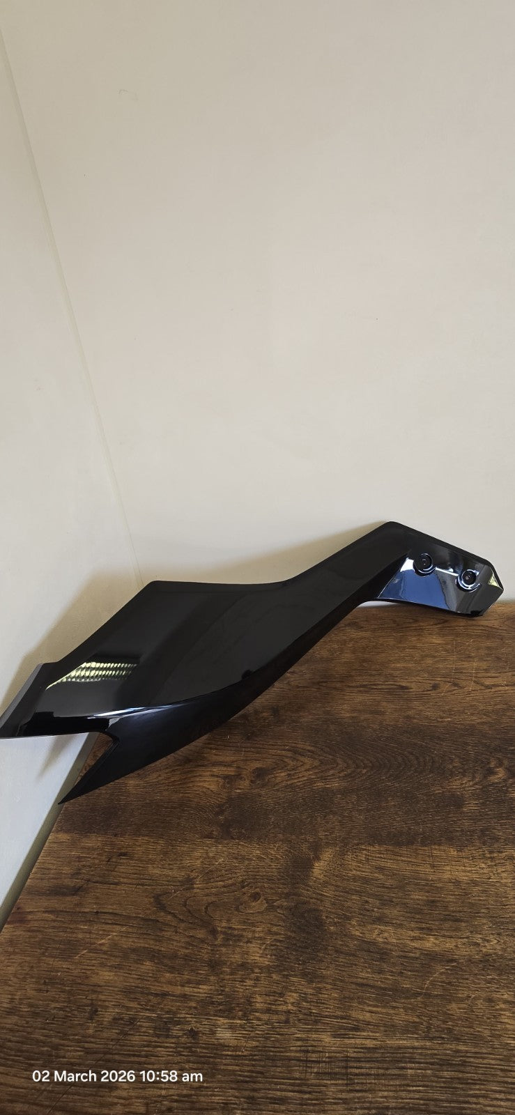YAMAHA NMAX 125 V3 LEFT SIDE COVER PANEL FAIRING BLACK GLOSS 2025