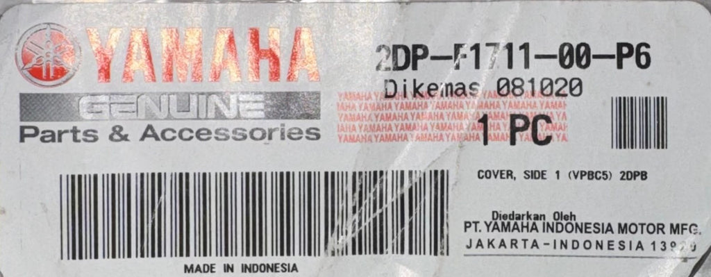 Genuine Yamaha NMax  Left Side Cover Cowling 2DP-F1711-00-P6 2015-2020 Black