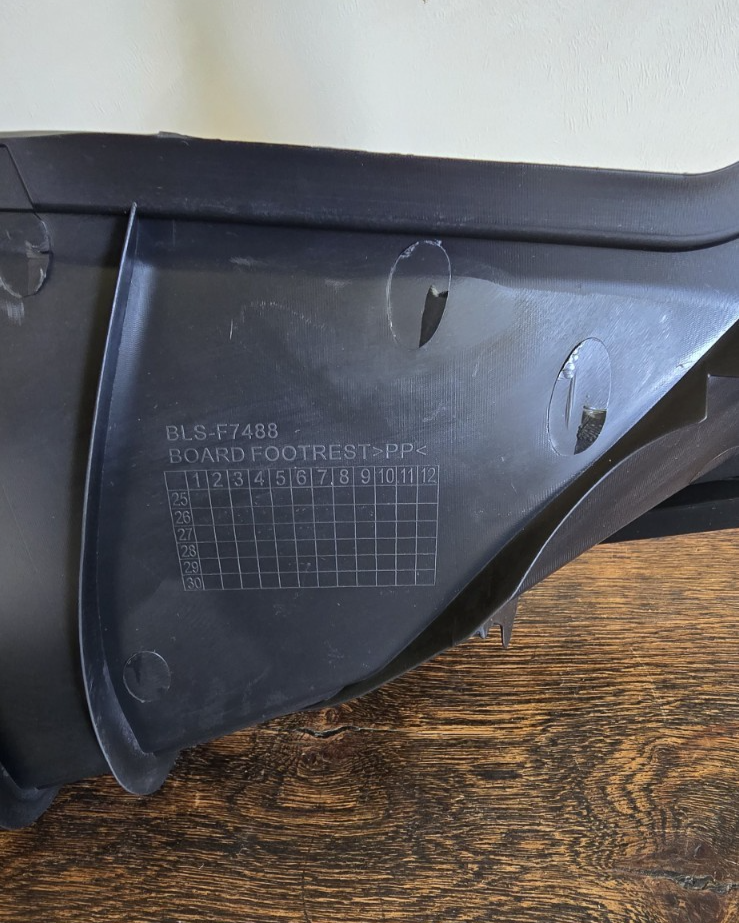 FLOOR BOARD - LEFT - (FOOTREST ) Fits YAMAHA NMAX 2025 BLS-F7488