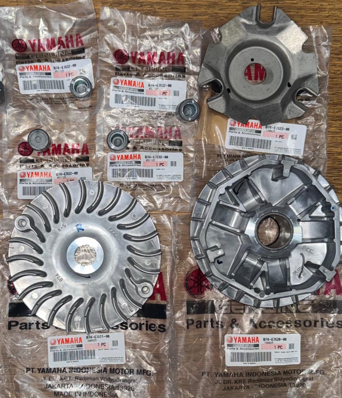Genuine Yamaha XMAX 300cc Variator Full Kit Set Original Part 2017-2025