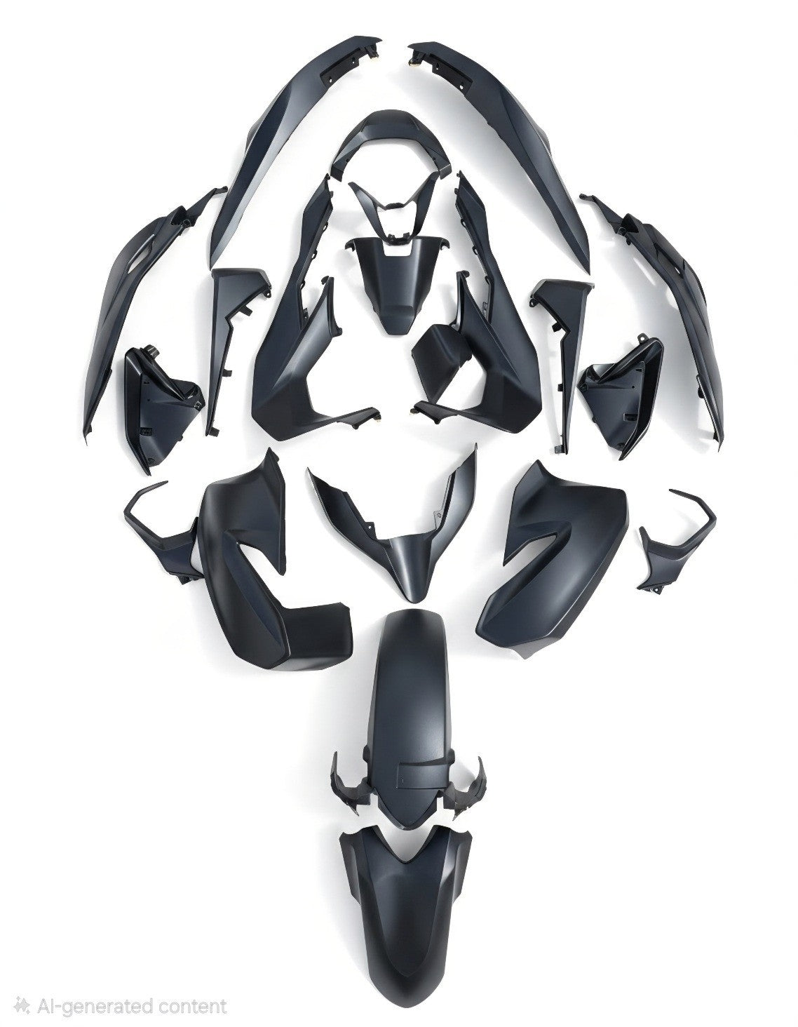 Honda Forza 125 350 NSS 2021 2024  Full Body Fairings Panels Complete BLACK