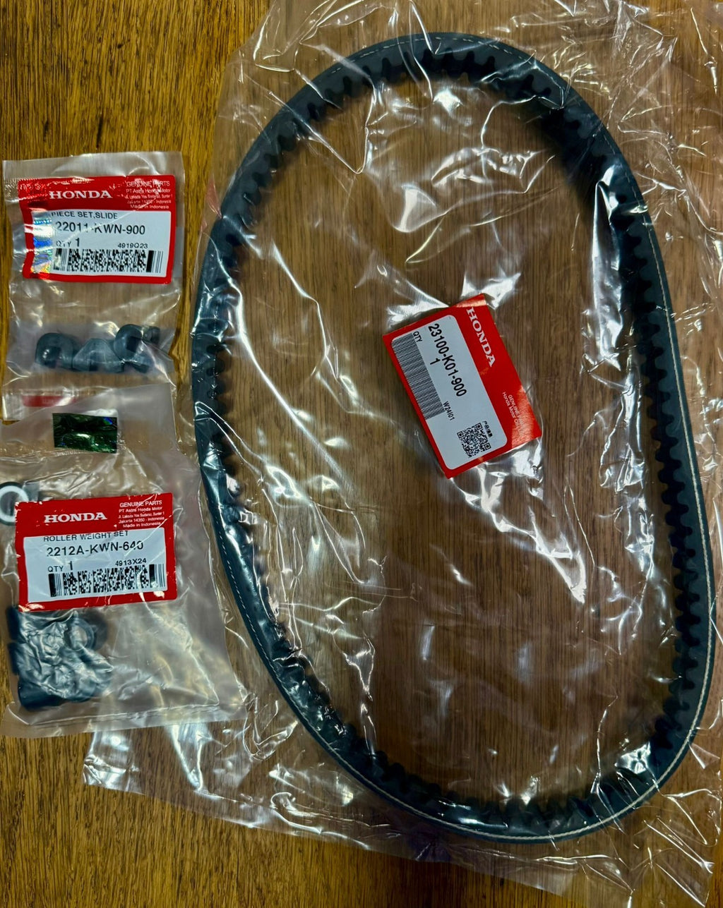 Genuine Honda SH125 i Fits: 2014-2019Drive Belt Kit + Rollers + Sliders 🇬🇧