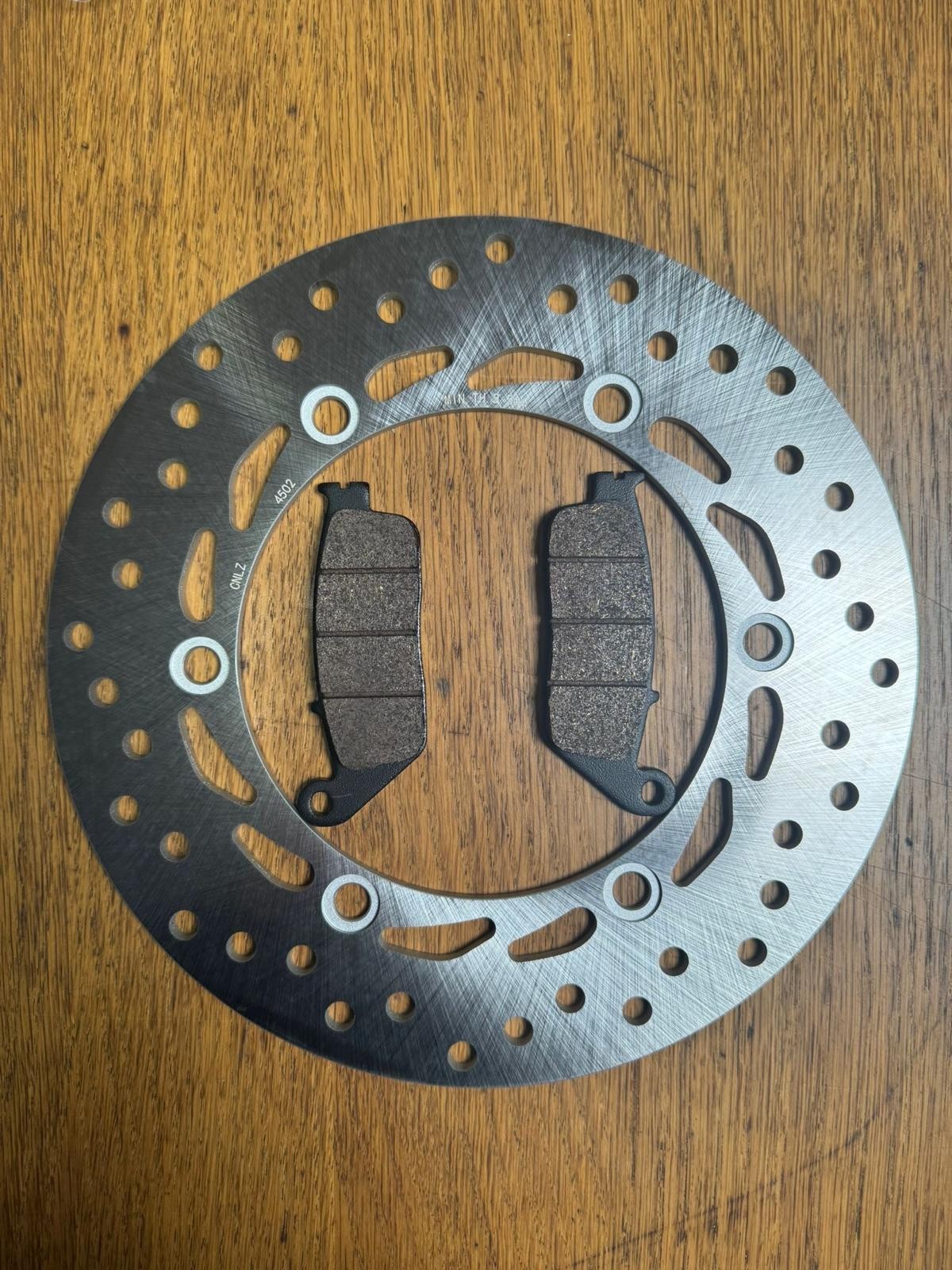 Honda FORZA 2015 to 2026 Front brake disc and Brake pads