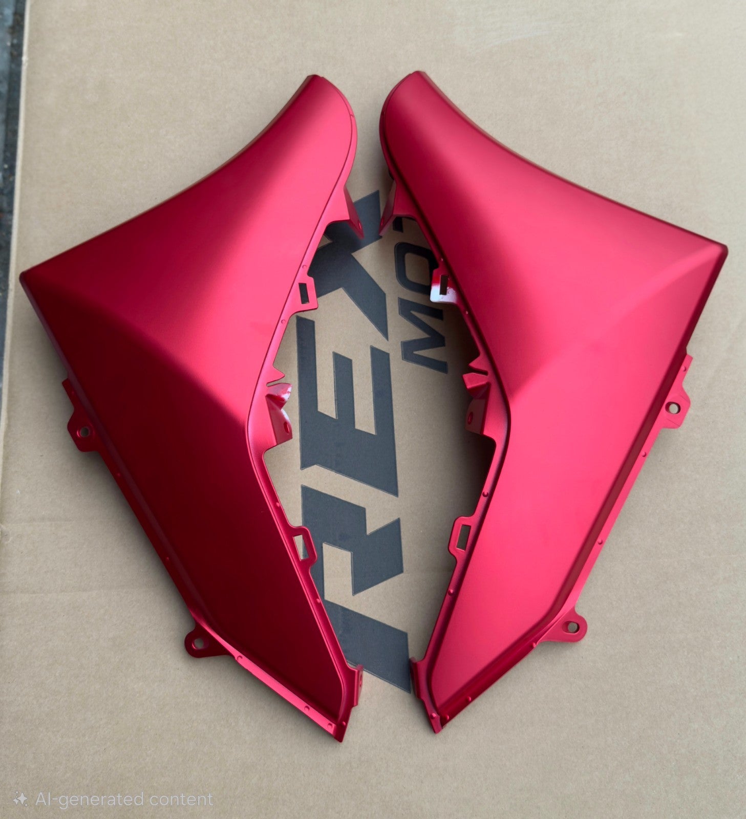 Yamaha Nmax Gpd125-a 125 2021 - 2024 Right & Left Lower Fairing Panel Matte Red