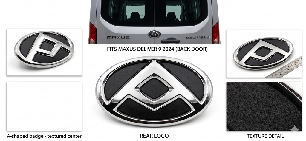 Maxus Deliver 9 Rear Door Logo Emblem Badge to fit 2020-2025 NEW