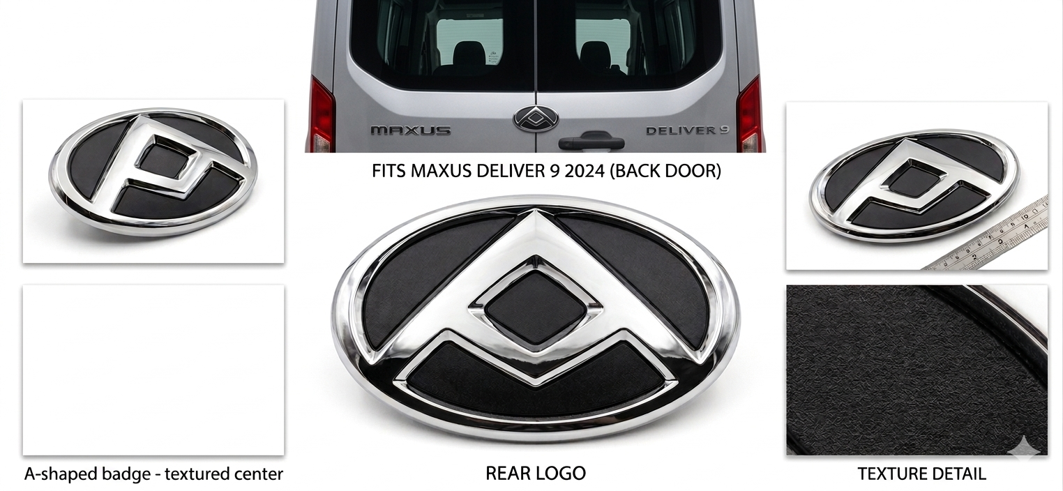 Maxus Deliver 9 Rear Door Logo Emblem Badge to fit 2020-2025 NEW