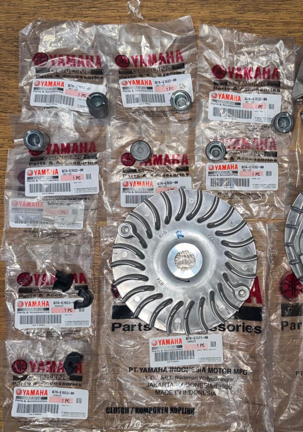 Genuine Yamaha XMAX 300cc Variator Full Kit Set Original Part 2017-2025