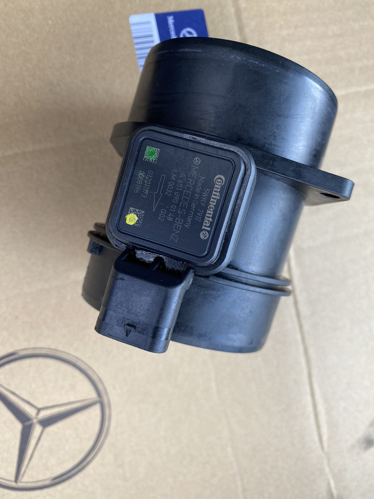Genuine MASS AIR FLOW METER .  MERCEDES SPRINTER , VITO A6510900148  Continental