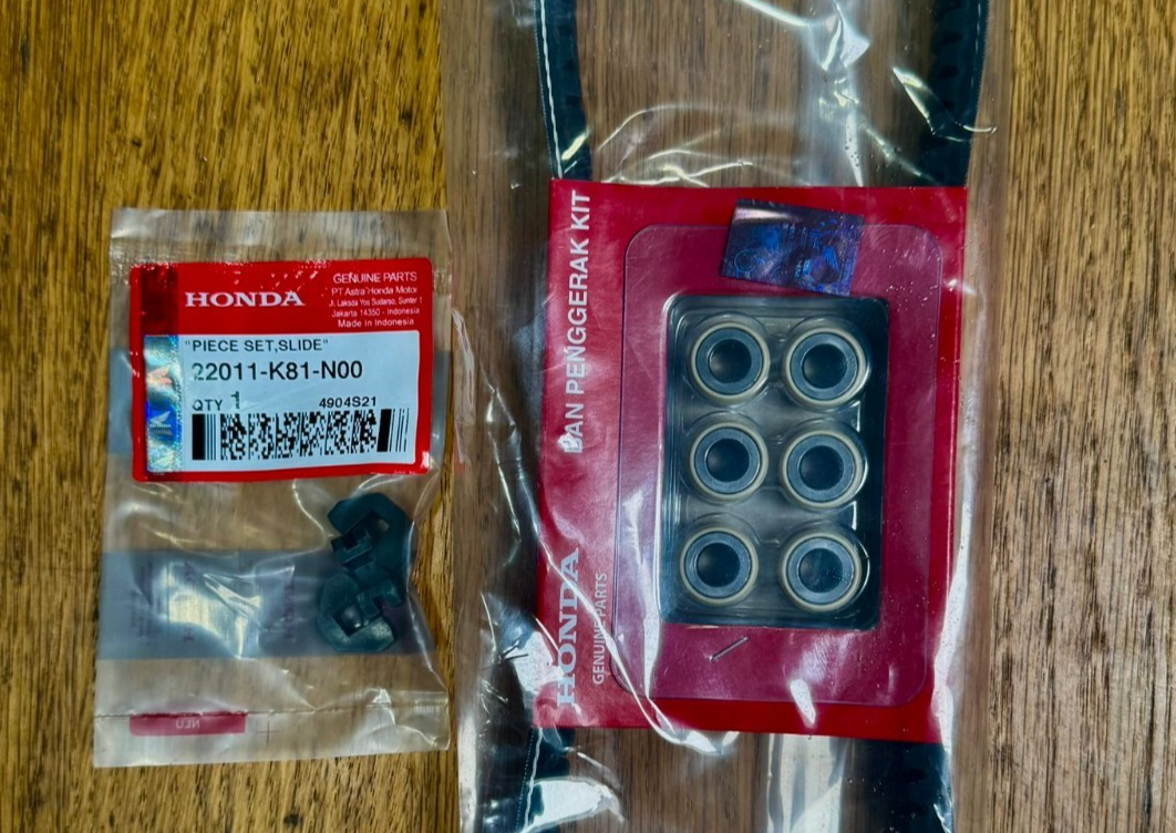 Genuine Honda Vision 20102012 2013 2014 2015 Belt Kit Rollers Sliders 🇬🇧