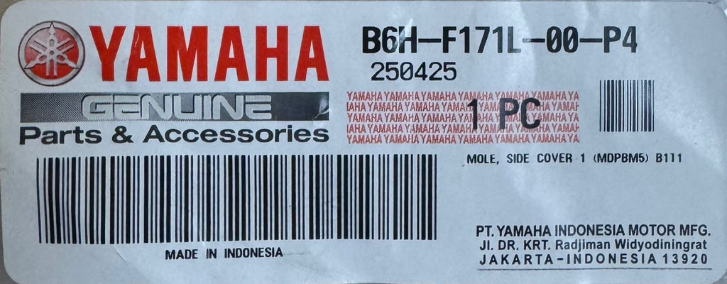 Fits Yamaha NMax Left Side Lower Mole Cover Left B6H-F171M-00-P4 2021-2024 Matte