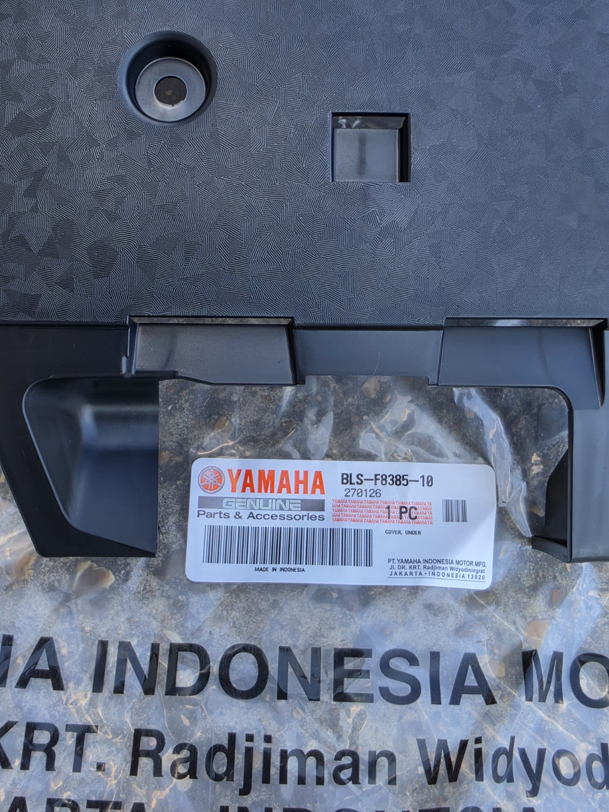 Genuine YAMAHA Nmax 2025 Part  Cover, Under, BLS-F8385-10 OEM 