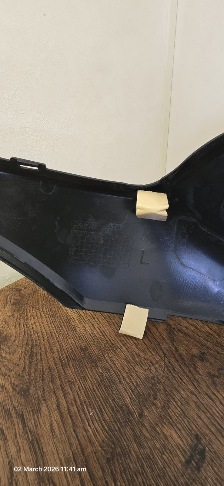 Yamaha N-Max 125 2025 Matte Black Left Lower Left Mole Under Cover
