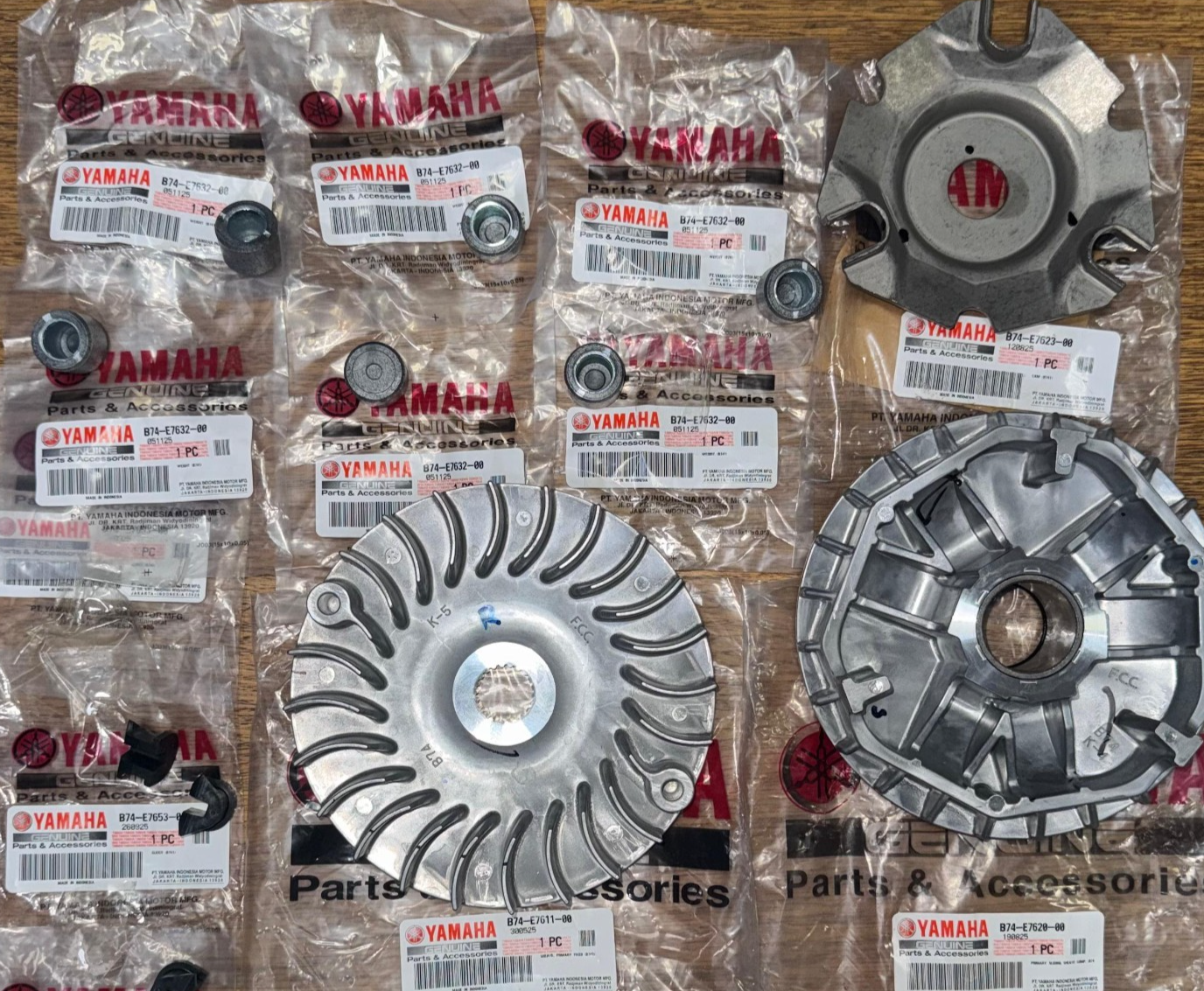 Genuine Yamaha XMAX 300cc Variator Full Kit Set Original Part 2017-2025