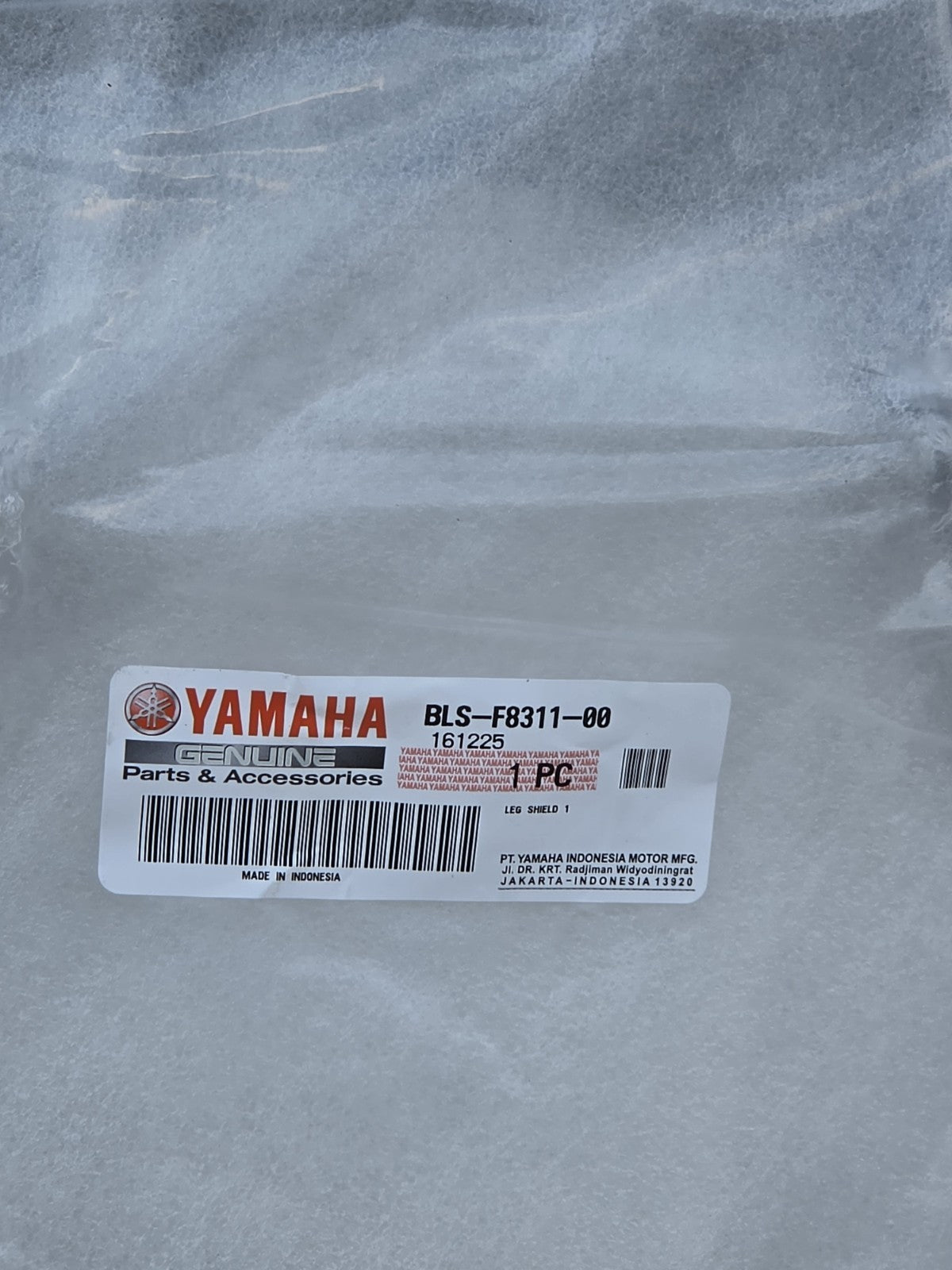 Genuine Part YAMAHA NMAX 125 2025 Front Inner Leg Shield / Cover BLS-F8311