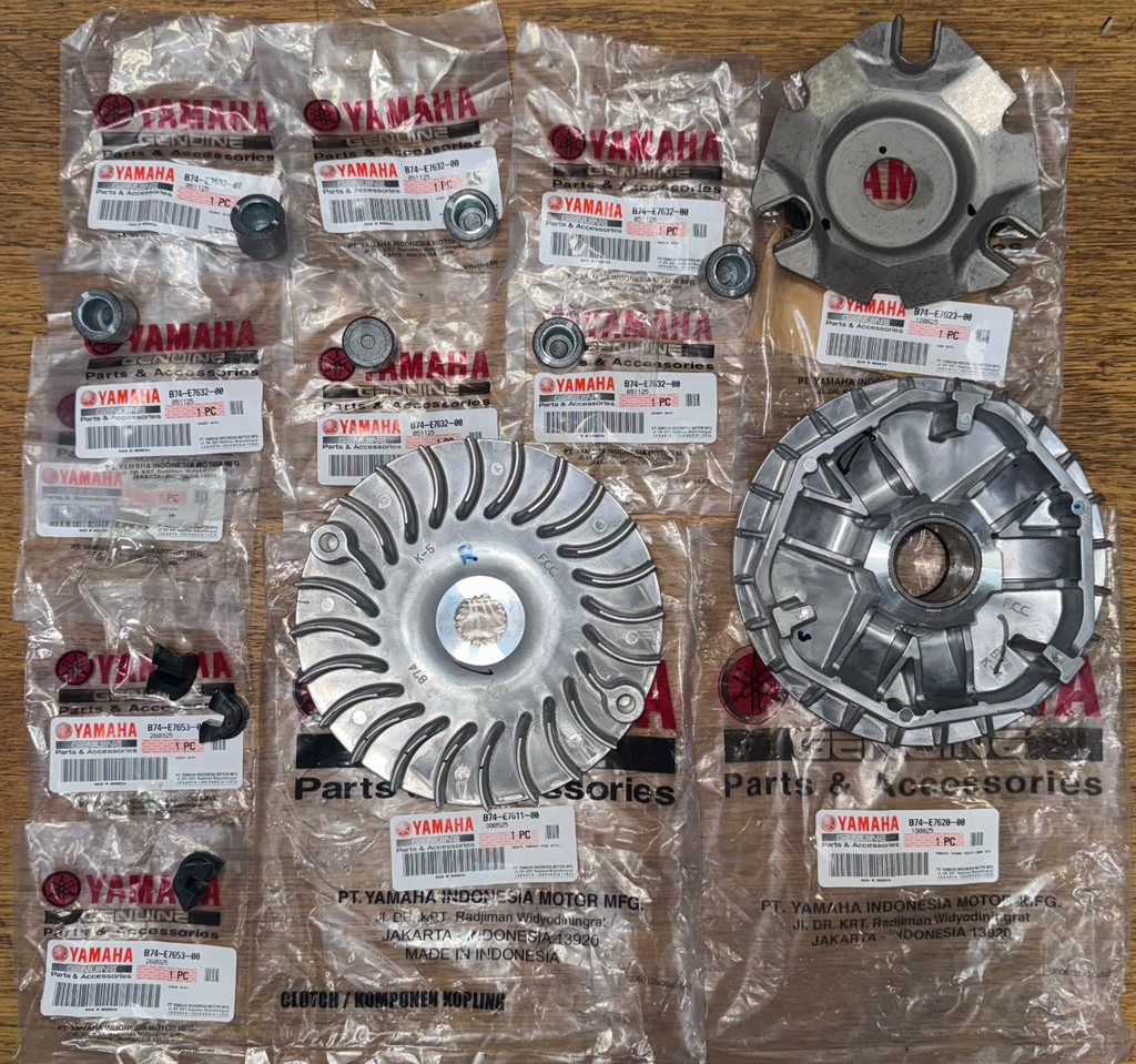Genuine Yamaha XMAX 300cc Variator Full Kit Set Original Part 2017-2025
