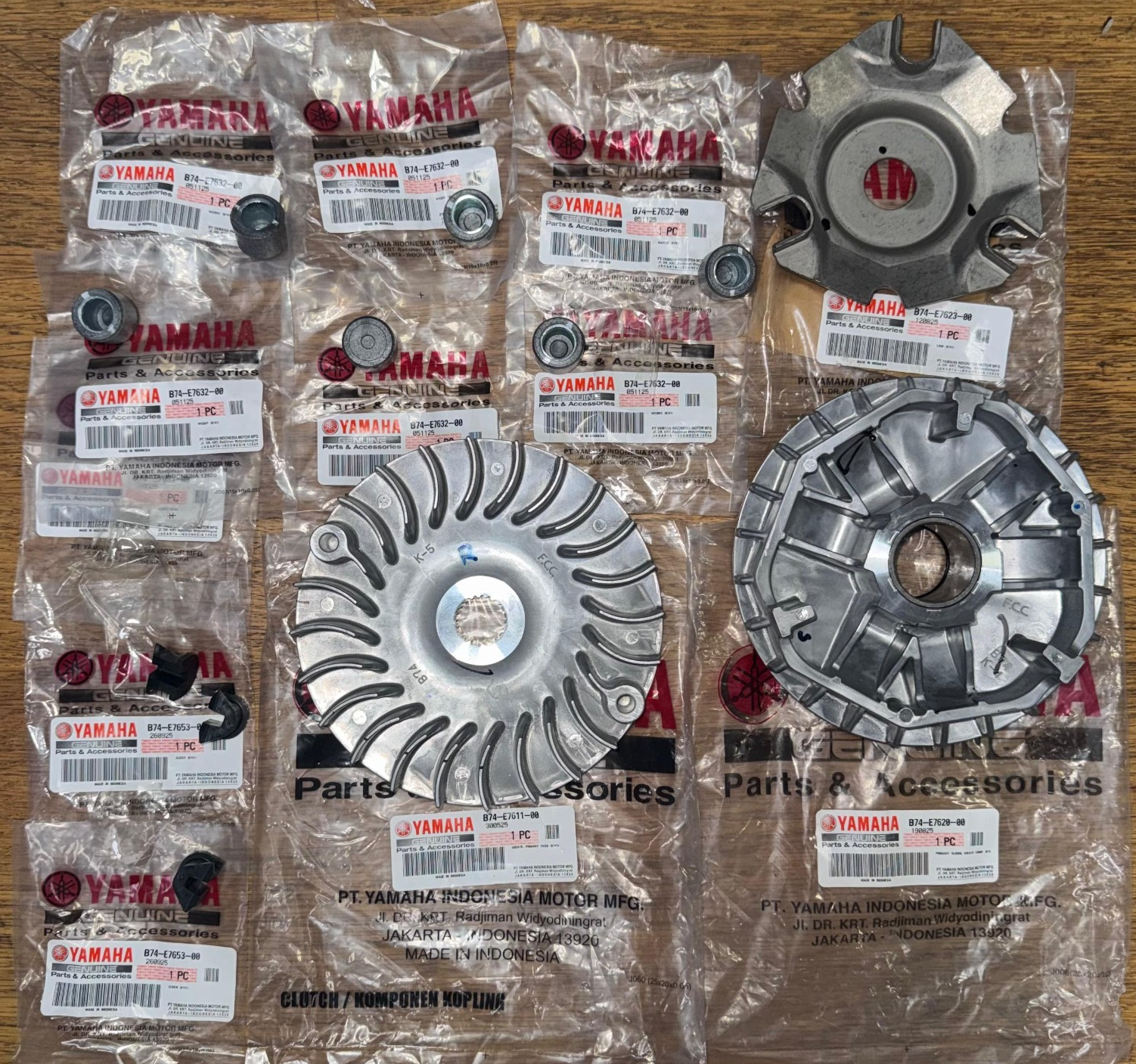 Genuine Yamaha XMAX 300cc Variator Full Kit Set Original Part 2017-2025