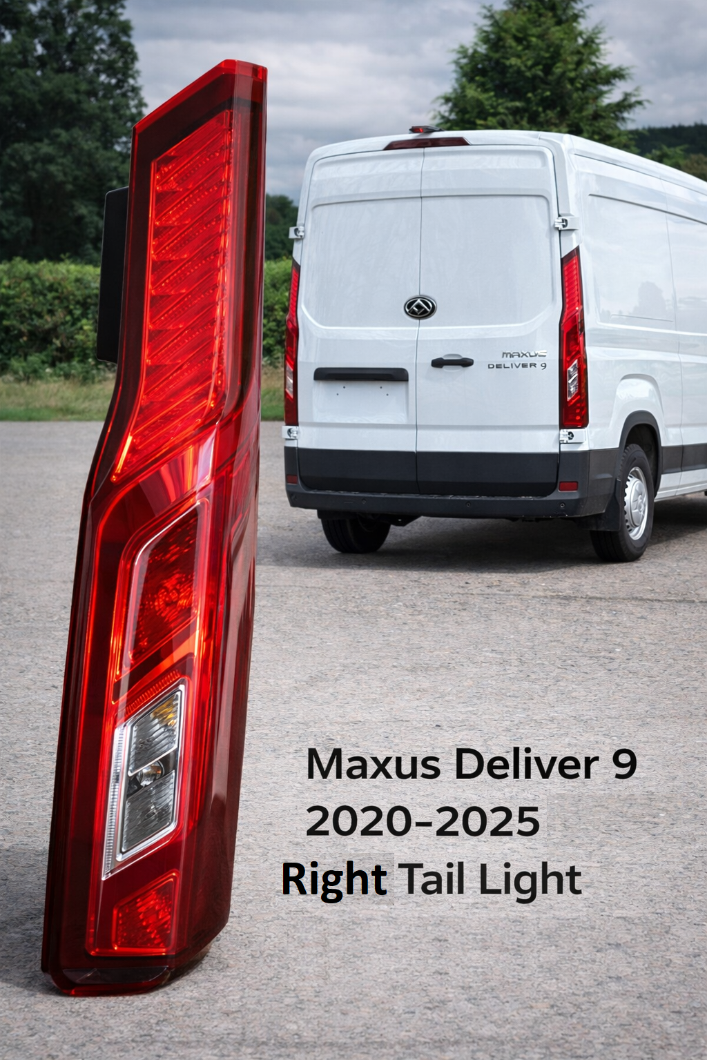 MAXUS DELIVER 9 2019 ON REAR LIGHT WITH BULBS DRIVER SIDE RIGHT C00229320