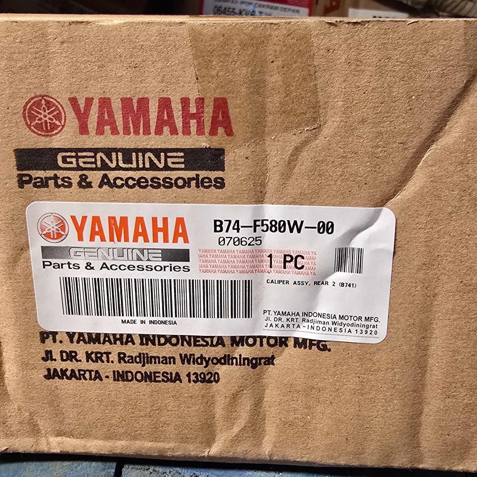 Yamaha NMax Rear Brake Caliper Assy B74-F580W-00 2015-2024